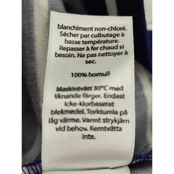 Vineyard Vines Girls Break Stripe Blue 100% Cotton Shift Tunic Dress Size 10 - Picture 5 of 10